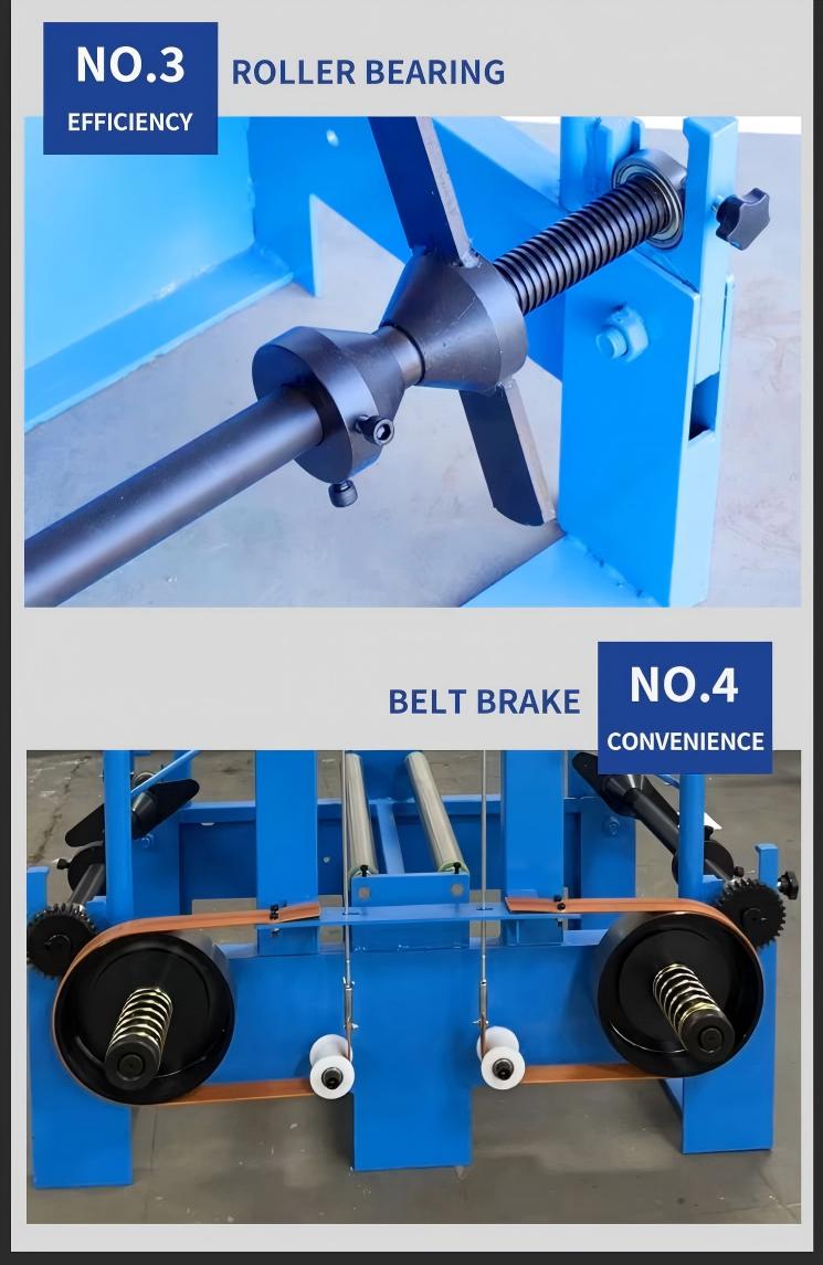QP630 QP800 Double Head Belt Tension Pay-off Stand