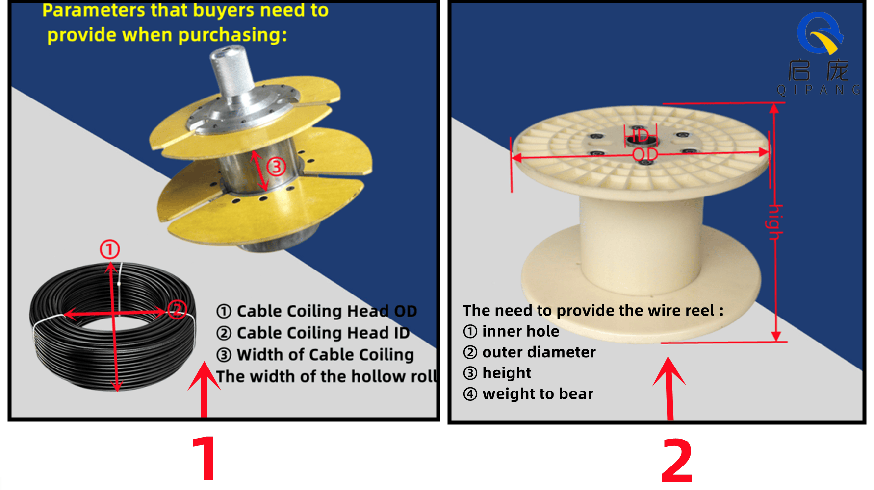 Cable Coiling Machine QP500 for Round Wire